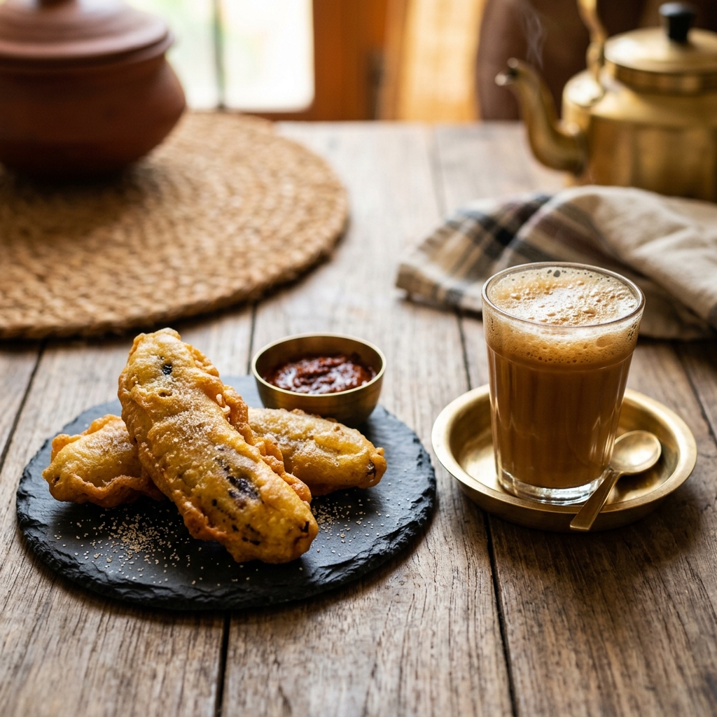 Pazham Pori & Tea
